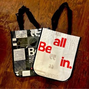Set of 2 Large Lululemon Reusable Shopping Tote